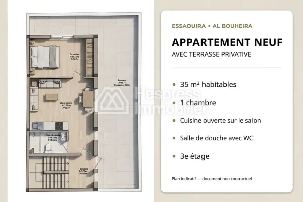 Appartement terrasse neuf à Essaouira