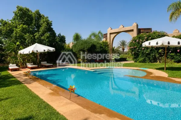 Kasbah with private lake and Andalusian gardens