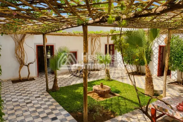 Kasbah with private lake and Andalusian gardens