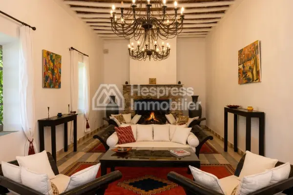 Kasbah with private lake and Andalusian gardens