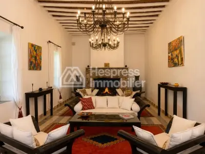 Kasbah with private lake and Andalusian gardens