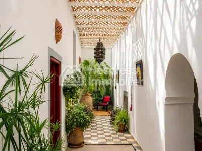 Kasbah with private lake and Andalusian gardens