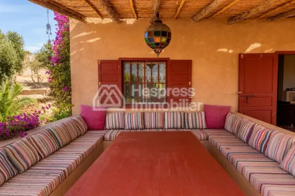 Kasbah with private lake and Andalusian gardens