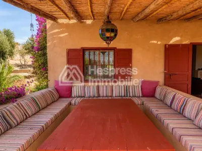 Kasbah with private lake and Andalusian gardens
