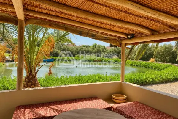 Kasbah with private lake and Andalusian gardens