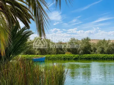 Kasbah with private lake and Andalusian gardens