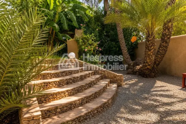 Kasbah with private lake and Andalusian gardens