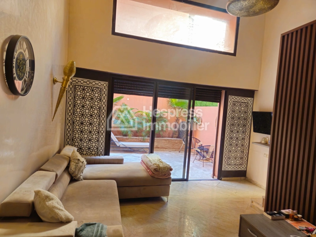 Duplex for sale in Gueliz , Residence with swimming pool