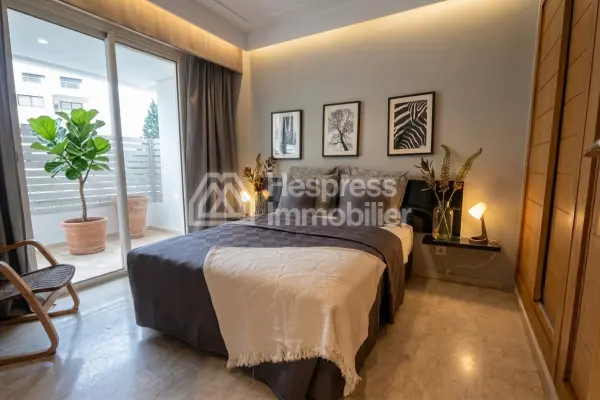 Furnished studio apartment, 60 m², with terrace Racine