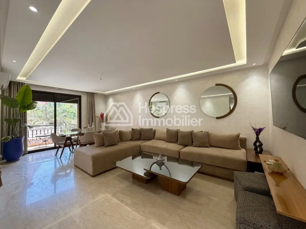 Modern furnished apartment for sale – City Center Gueliz – 3 minutes from Carré Eden