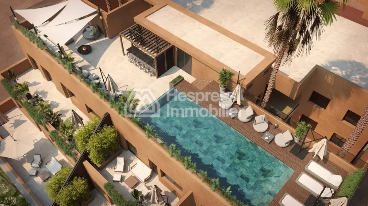 Appartements neufs avec piscine à 7 min de Guéliz