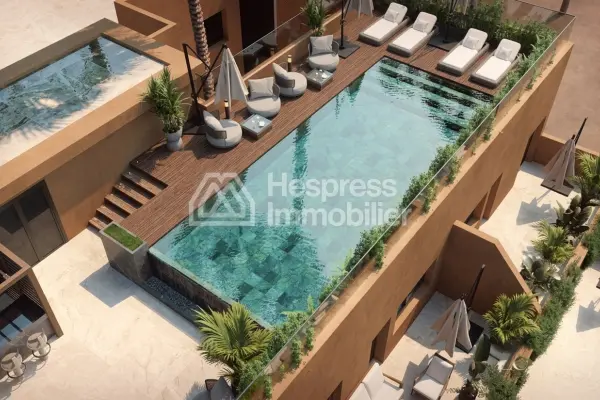 Appartements neufs avec piscine à 7 min de Guéliz