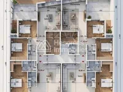 Appartement 2 Chambres à Guéliz – Titre