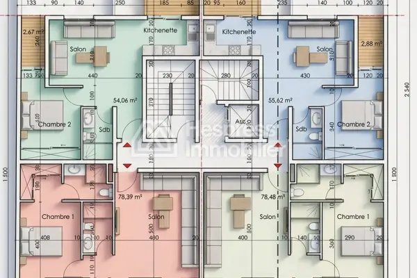 Appartement 2 Chambres à Guéliz – Titre