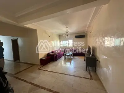 Furnished 3-bedroom apartment with living room and 2 bathrooms near Hilali in Gueliz