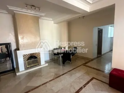 Furnished 3-bedroom apartment with living room and 2 bathrooms near Hilali in Gueliz