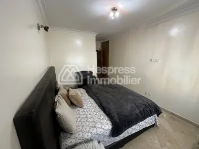 Furnished 3-bedroom apartment with living room and 2 bathrooms near Hilali in Gueliz