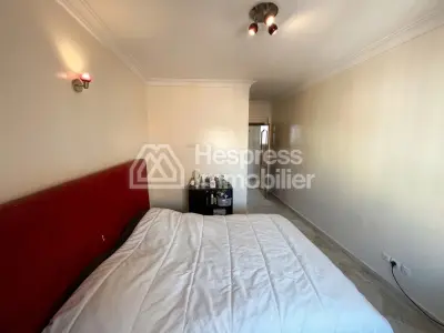 Furnished 3-bedroom apartment with living room and 2 bathrooms near Hilali in Gueliz
