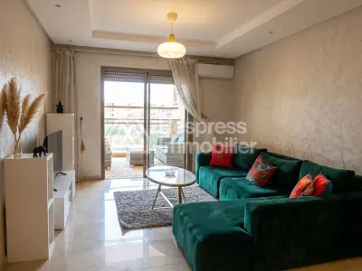 Furnished apartment with pool near Av M6 Ourika road