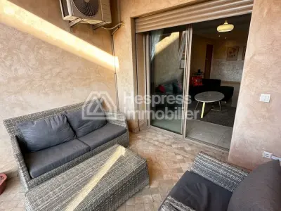 Furnished apartment with pool near Av M6 Ourika road