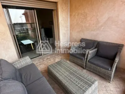 Furnished apartment with pool near Av M6 Ourika road