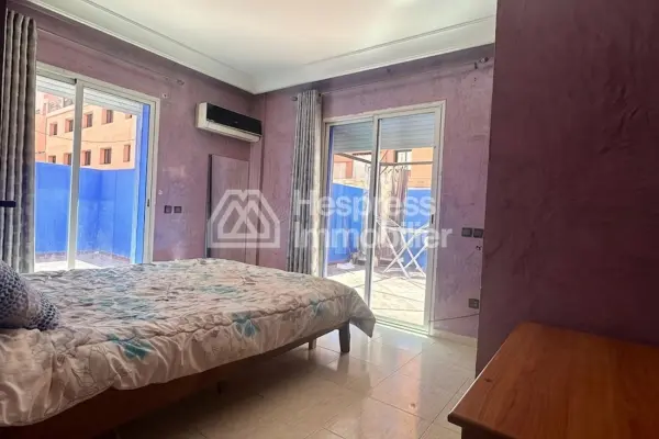 Furnished studio with 2 courtyards Gueliz near Kabir Hotel