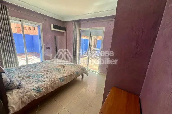 Furnished studio with 2 courtyards Gueliz near Kabir Hotel