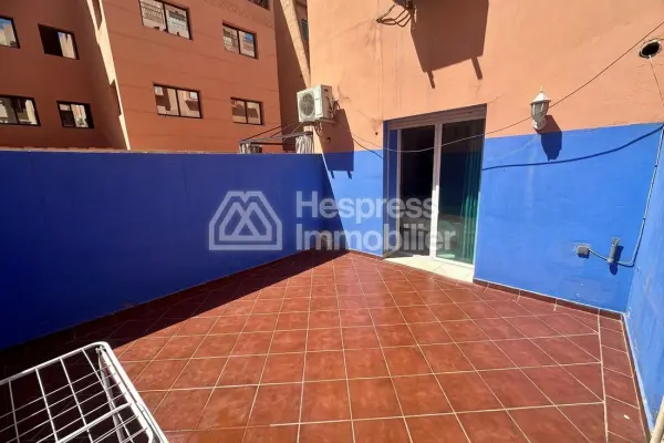 Furnished studio with 2 courtyards Gueliz near Kabir Hotel
