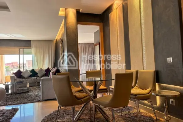 Appartement avec vue sur golf et atlas