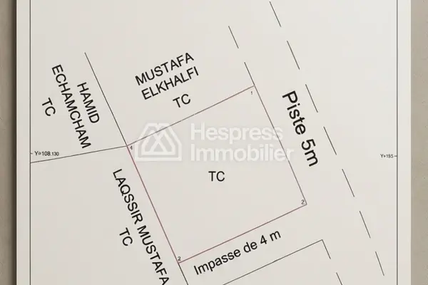 Land for sale at Ait Ourir . Area 200 m²