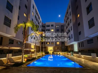 Apartment for sale in Gueliz . 2 rooms. Concierge service, beautiful swimming pool.