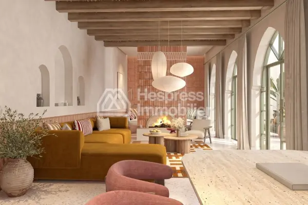 Beautiful villa for sale in Route De L'Ourika . 6 large rooms. Well furnished.