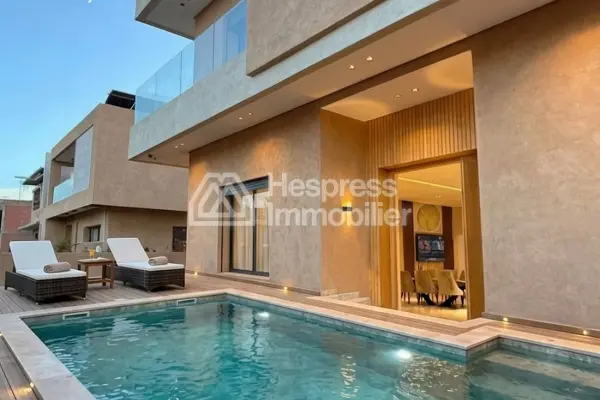 Luxury villa for rent in Route De L'Ourika . 8 rooms. Fully furnished.