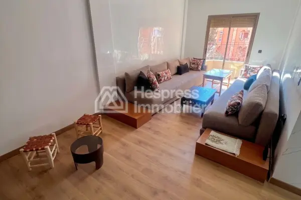 Apartment for rent on Route Casablanca. 2 comfortable bedrooms. Well furnished.