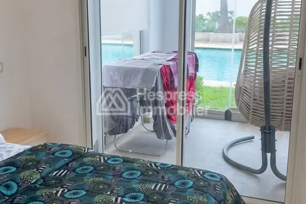 Vend appartement a sidi rahal. Surface 73 m². Belle terrasse vue jardin