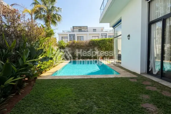 Luxury villa for sale in Dar Bouazza . 3 comfortable bedrooms. Furnished.