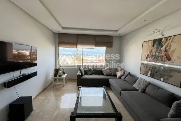 Furnished 3-bedroom apartment for rent with sea view Aïn Diab