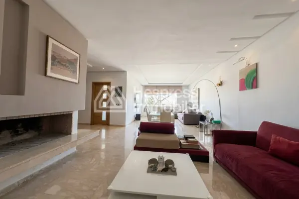 Furnished 3-bedroom apartment for rent with sea view Aïn Diab