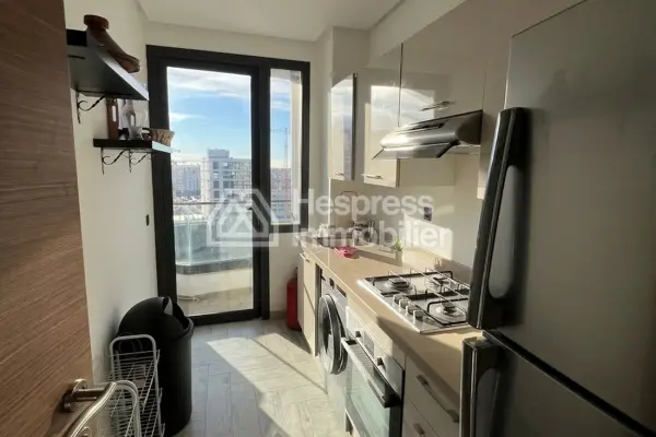 Furnished apartment for rent, CFC certified, two bedrooms, top-notch, with terrace