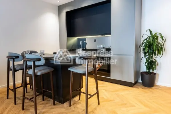 Appartement à l'achat à Casablanca Finance City. 1 belle chambre. Cheminée et climatisation
