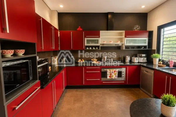 Luxury villa for sale in Dar Bouazza . 430 sq m. Traditional Moroccan living room, secure residence