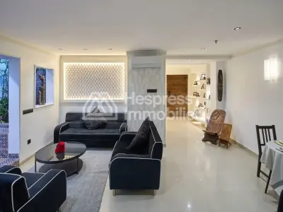 Furnished studio apartment, 75m², with terrace, city center