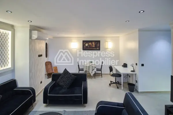Furnished studio apartment, 75m², with terrace, city center