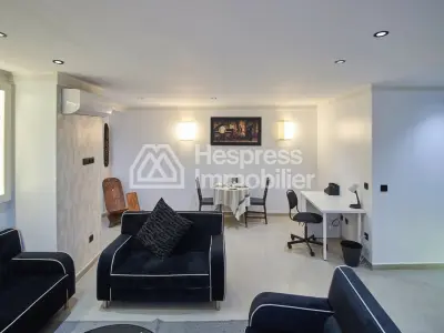 Furnished studio apartment, 75m², with terrace, city center