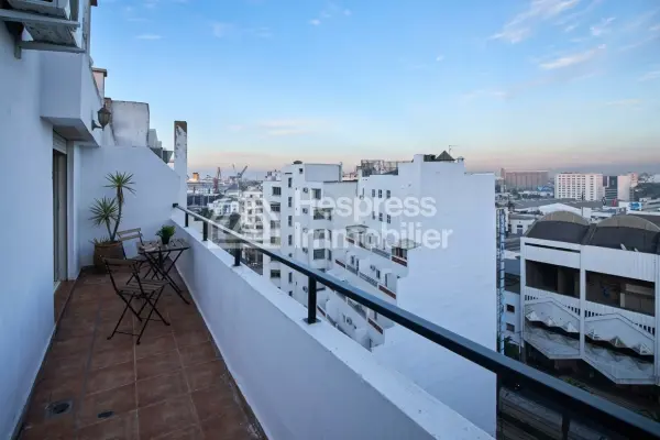 Furnished studio apartment, 75m², with terrace, city center