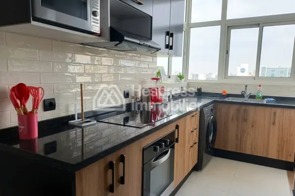 Furnished studio apartment, 75m², with terrace, city center