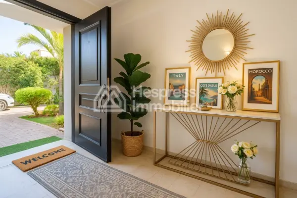 Superb villa for rent in Aïn Diab . 6 large rooms. Furnished.