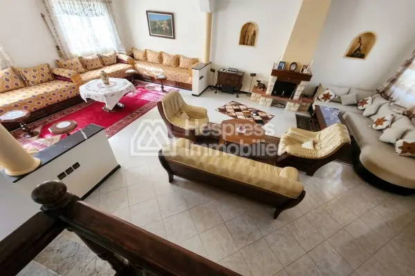 Luxury villa for sale in Dar Bouazza . Total area 230 m². Fully furnished.