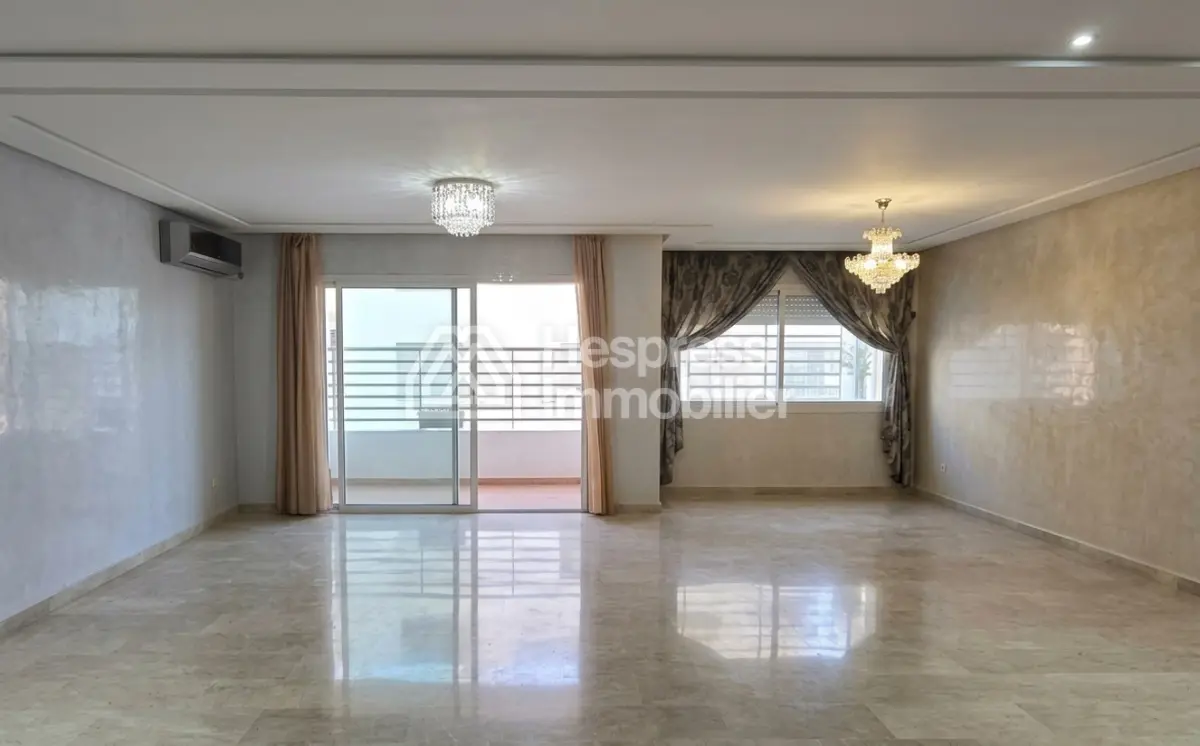 Unfurnished three-bedroom apartment for rent