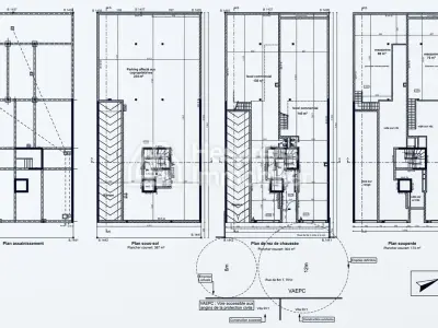 Terrain r3 de 415 m² avec projet autorisé